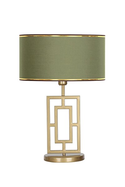 Vinner Puglia Eskitme Mat Gold Metal Abajur - Gold Haki