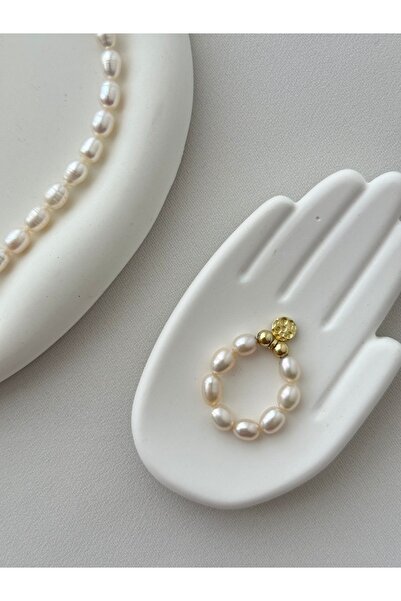 miragelandjewellery HAKİKİ İNCİ YÜZÜK