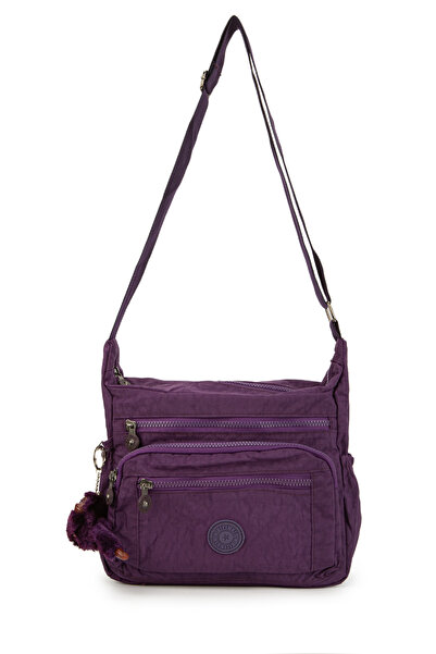 minebag Hope Жіноча сумка - Фіолетова сумка через плече, багато кишень, металеві застібки