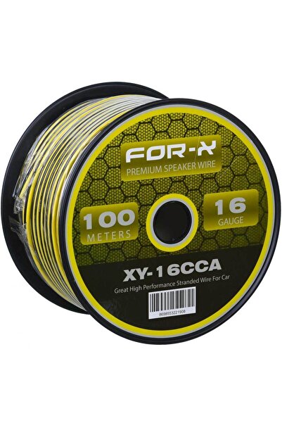 For-X 16 Ga 2X1,5 Hoparlör Kablosu 100-Mt Lik Top XY-16 CCA