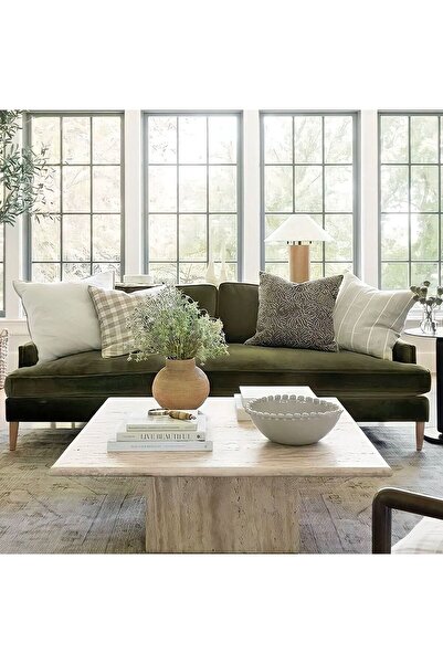 Sümeyra Marble Art VENUS - DOĞAL TRAVERTEN MERMER MASA | KARE ORTA SEHPA | 110*110cm |