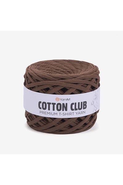 Yarnart Cotton Club - Χτενισμένο Βαμβακερό Ύφασμα Πλεκτό Χέρι Σοκολάτα-7306