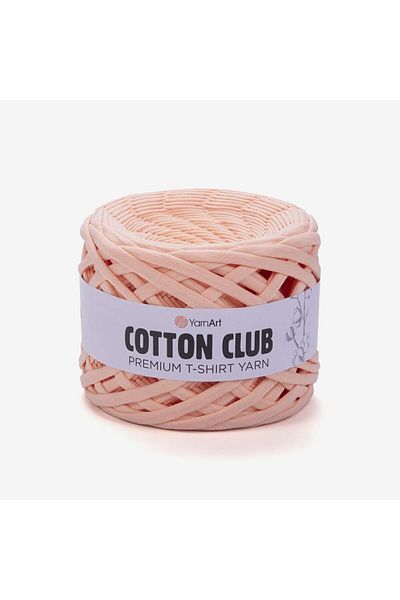 Yarnart Cotton Club - Χτενισμένο Βαμβακερό Ύφασμα Πλεκτό Χέρι Νήμα Ανοιχτό Σολομό-7345