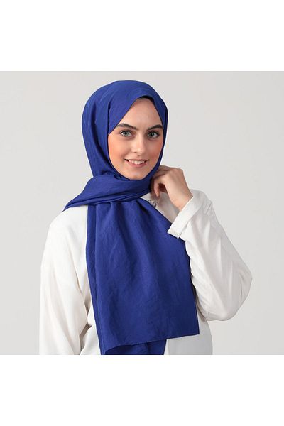 ipekistanbul Βαμβακερό σάλι Voile - Saks Blue