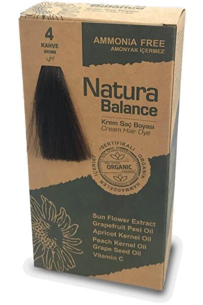 NATURABALANCE Natura Balance 4 Kahve Organik Krem Saç Boyası