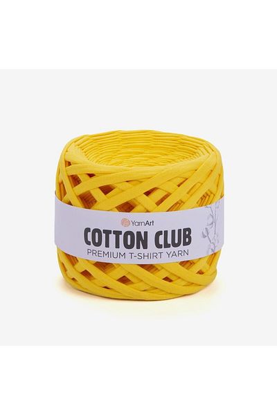 Yarnart Cotton Club - Χτενισμένο Βαμβακερό Ύφασμα Πλεκτό Χέρι Νήμα Κίτρινο-7319
