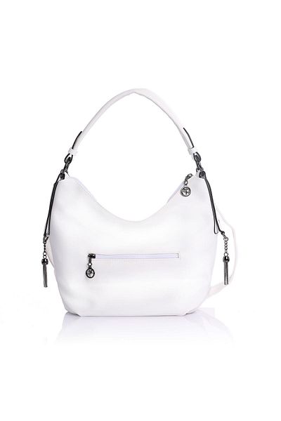 Getcho Geanta de umar Udem White pentru dama din piele moale model Hobo Geanta de mana cu volum mare potrivita pentru utilizare zilnica
