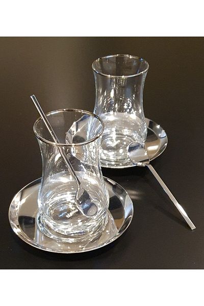 Tiamo Rio 6-Person Tea Set - Steel Plain