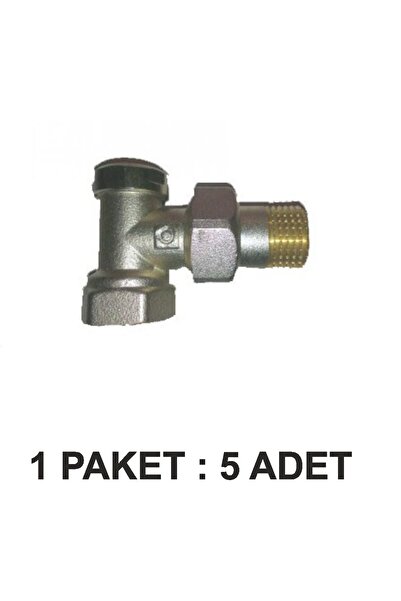 KALDE ALARKO GERİ DÖNÜŞ (REGLAJ) KÖŞE RADYATÖR VANA 1/2’’ PAKET 5 Li
