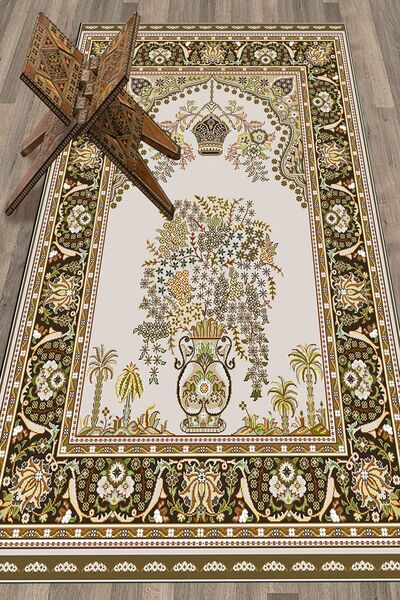 EY HOME Covoraș de rugăciune digital cu imprimeu lavabil cu model clasic pent...