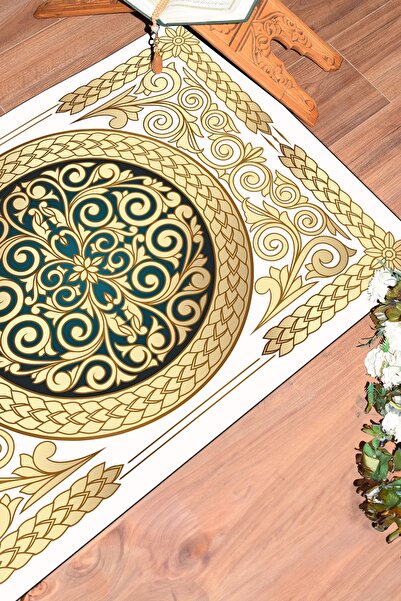 EY HOME Digital Printed Washable Gift Prayer Rug with Belly Button 70X130