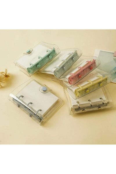 SF SCRAPBOOK KIRTASİYE Mini legare pentru albume de însemnări - inele pentru jurnal cu copertă din PVC (fără caiet)