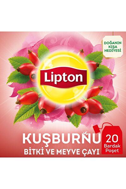 Lipton Kuşburnu Bardak Poşet Çay 20'li 50 G X 4 Adet