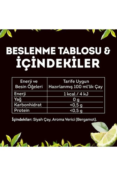 Lipton Earl Grey Bardak Poşet Cay 100'lü X 2 Adet