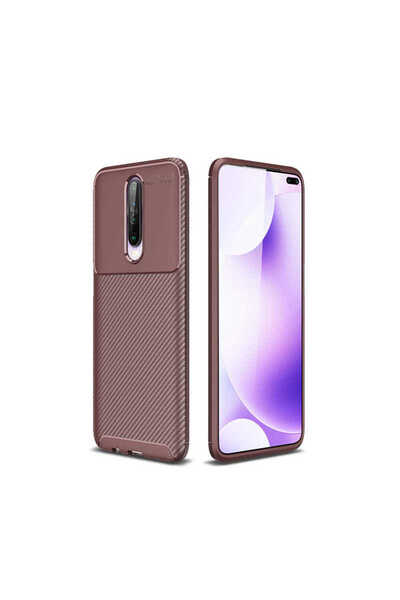 halkhouse Xiaomi Poco X2 Kılıf Negro Silikon Karbon İz Yapmaz Kapak