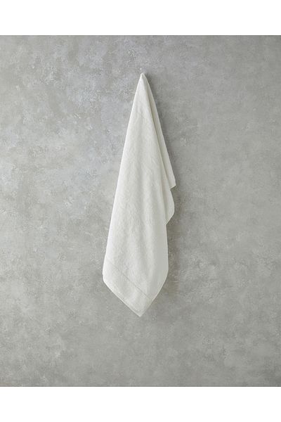 English Home Prosop de baie din bambus frunze ecru - 70x140 cm