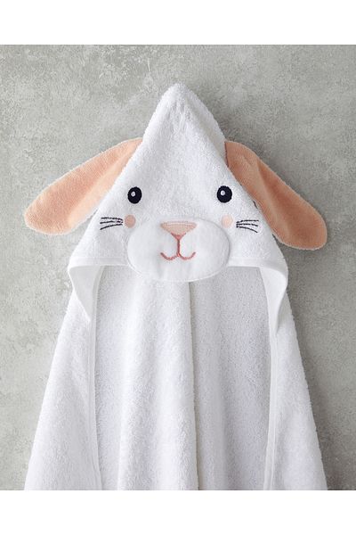 English Home White Cotton Rabbit Baby Towel