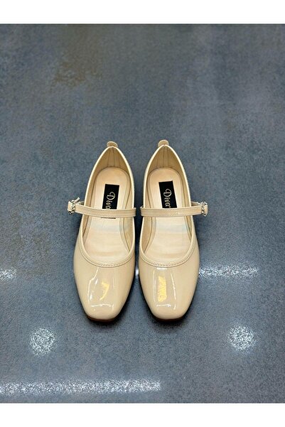 DİVA Diva Ten λουστρίνι με λουράκια γυναικεία casual Μπαλαρίνα