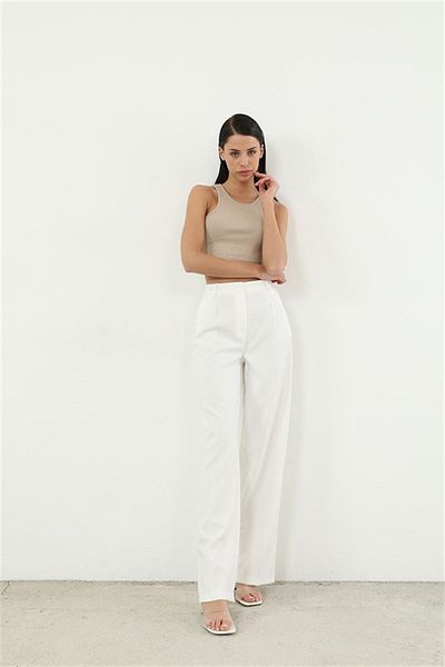 Antaress Retro Palazzo Trousers-ecru