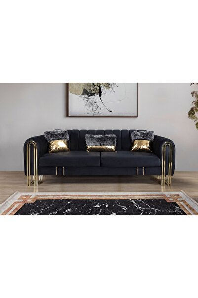 Perla Sofa VALES YATAKLI ÜÇLÜ KOLTUK ANTRASİT