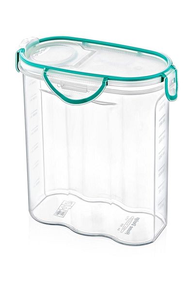 IRAK PLASTİK 3-Piece Pulses and Crisp Storage Container Set with Silicone Gasket (2.4 Lt, 1.7 Lt, 1.2 Lt)