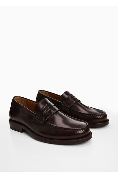 MANGO Man Leder-Loafer Penny