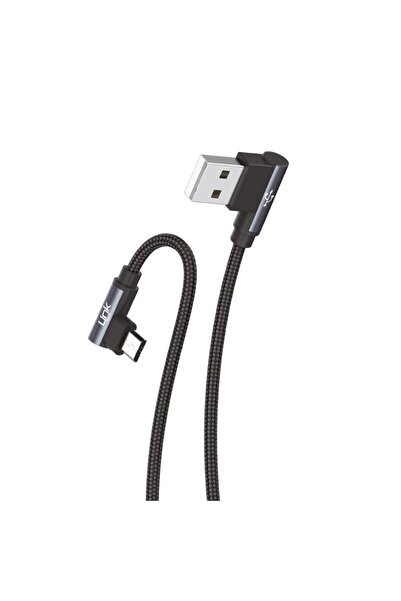 Linktech K592 Safe Micro Usb 90 Derece Gamer Oyuncular Için Şarj Kablosu