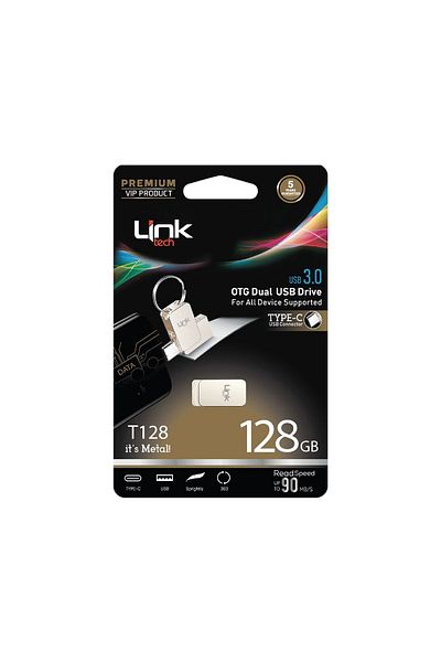 Linktech Pemium Dual 90 Mb/s 128 Gb Type-c Otg Flash Memory
