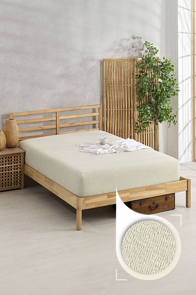 The Berb Cotton Towel Sheet| 4 Side Elastic| Single/Double Elastic Towel Sheet|