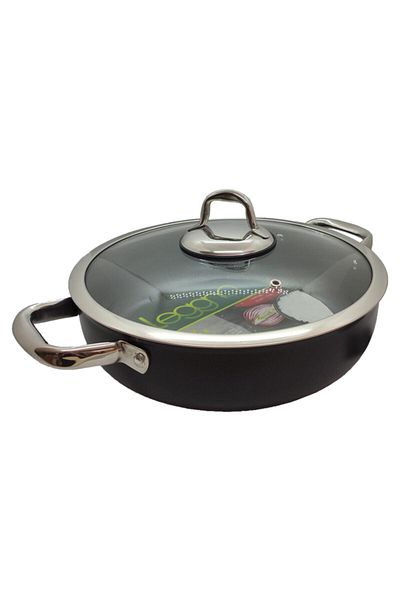 Leggno Mst2828st28bk Master Titanium Shallow Pot Black 28cm