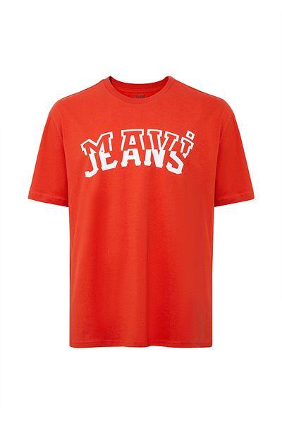 Mavi Red Jeans Printed Loose Cut T-Shirt -0612008-85124
