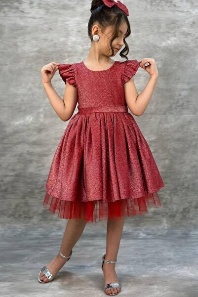 Riccotarz Дівчача сукня з блискучими квітами граната