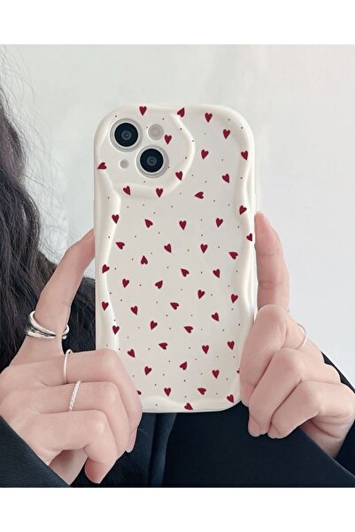 MİRAZ TASARIM حافظة آيفون 14 بلس بنمط قلب