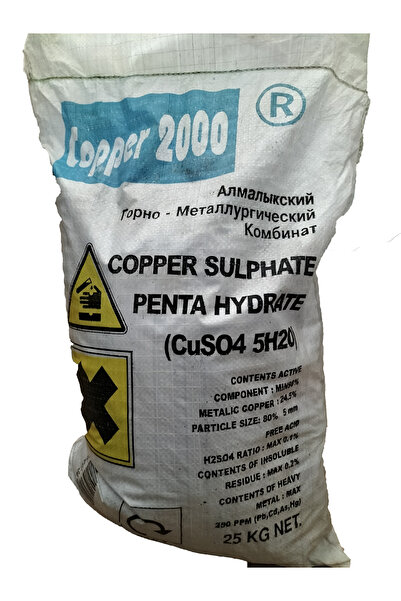 COPPER 2000 Sülfat Göztaşı Bordo Bulamacı Için 5 Kg-tartılıp Başka Amblajda Gönderilir.