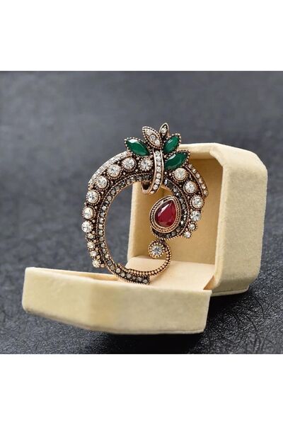 ESJ Aşk-ı Derun Serisi Otantik Kadın Broş Ebat: 4,5*6 Cm