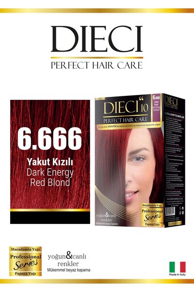 Dieci Kit Saç Boyası 6.666 Koyu Kumral Ç.Y.Kızıl