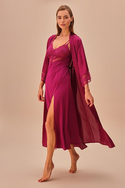 SUWEN Mi Amore Long Dressing Gown - Comfortable Fit