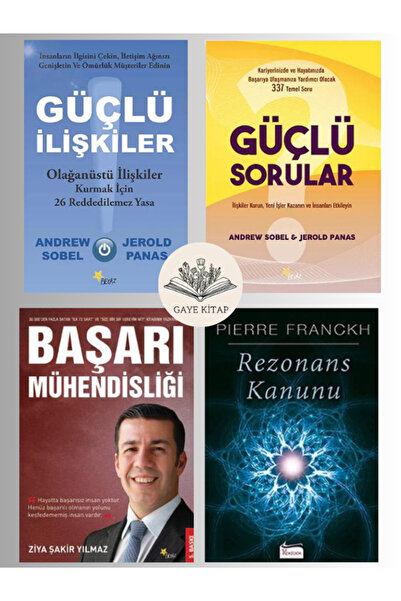 Beyaz Yayınları Güçlü İlişkiler - Güçlü Sorular - Başarı Mühendisliği - Rezon...