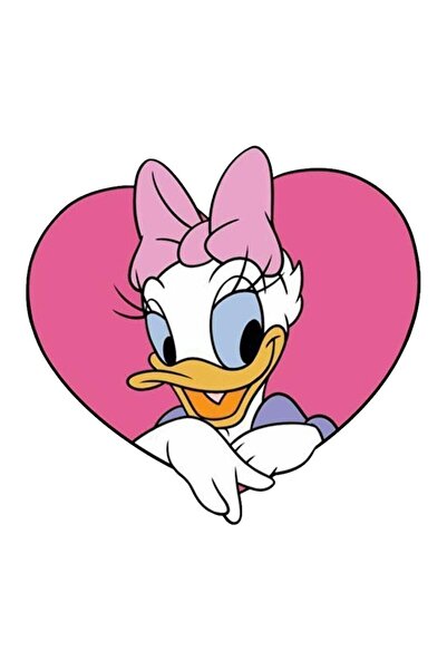 HMNL Daisy Duck Araba, Motorsiklet, Kask, Laptop,cam Sticker 12x12 Cm