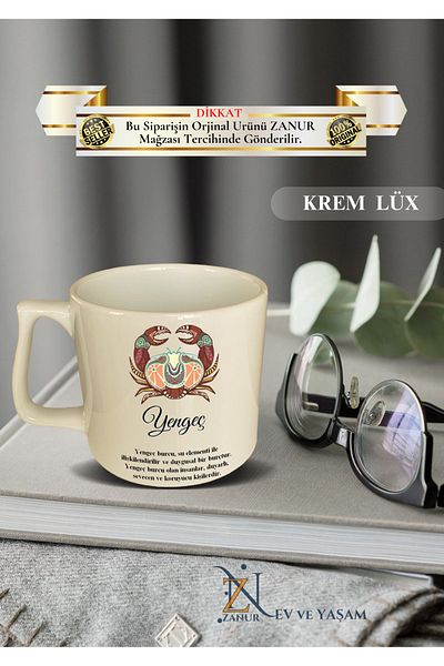 zanur 12 Types of Cups - Cancer Zodiac Sign, Other Zodiac Signs in Our Sheet, Luxury Ceramic