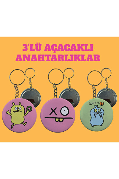 rakkun shop Set de 3 Monster Series - Deschizător și breloc 20052001