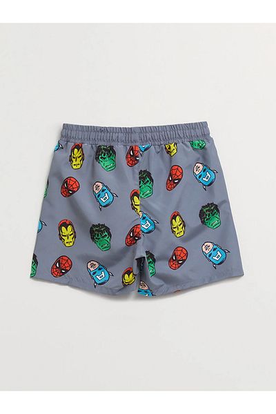 LC Waikiki Comics Printed Elastic Waist Swim Shorts for Baby Boy