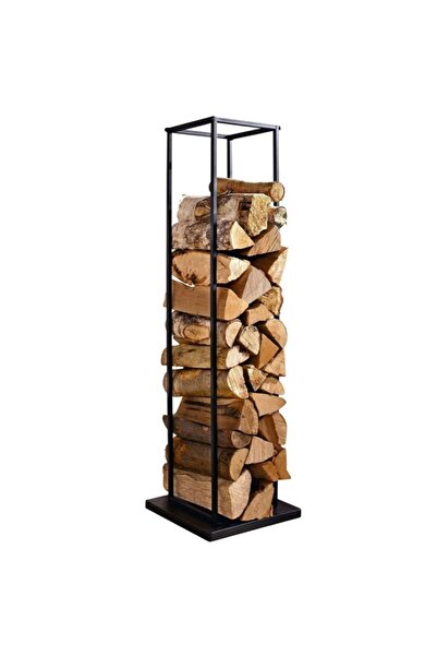 Abronya Şömine Aksesuarı Odunluk Metal Büyük Odun Dolabı