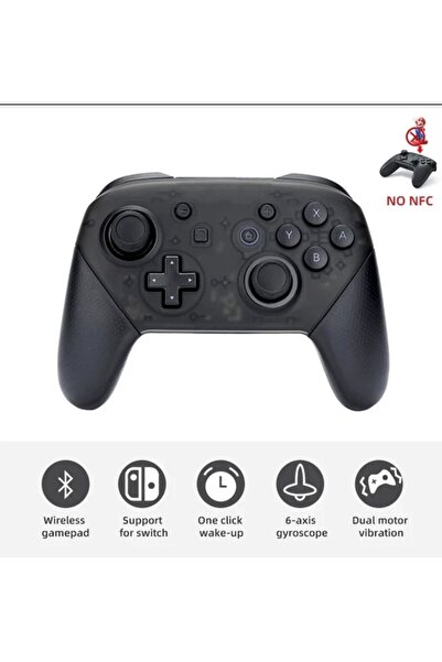 GLRTech Nintendo Switch Pro Uyumlu Controller Kablosuz Bluetooth Gamepad Oyun Kolu