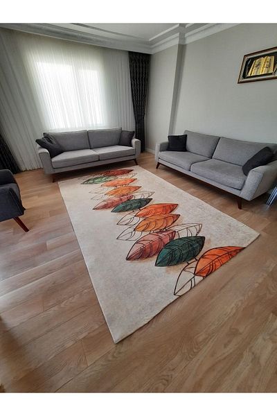 ALLGELSİN Covor elastic din catifea Husă decorativă, lavabilă, imprimare digitală, covor Husă modernă cu dungi
