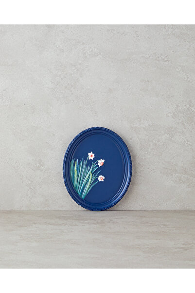 English Home Flowers Polyresin Duvar Aksesuarımavi