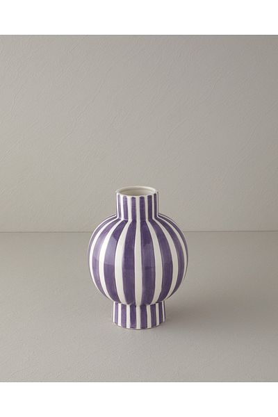 English Home Κεραμικό βάζο μωβ Exotic Strip