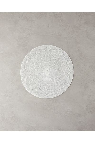 English Home Leron Polyester - Σετ 2 Λευκών Αμερικάνικων σερβιρίσματος