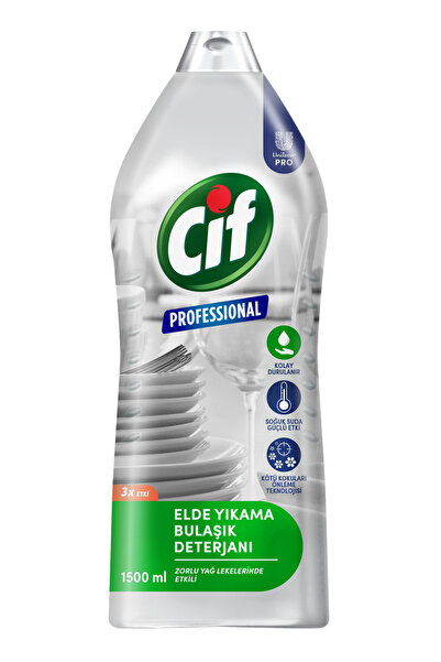 Cif CİF PROFESSİONAL BULAŞIK DETERJANI - ELDE YIKAMA 1500 ML 62678282 12 ADET