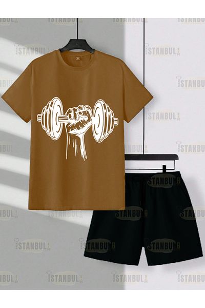 PENTHİLUS Danbels Printed T-shirt and Shorts Tracksuit Set